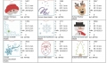 Bild 7 von Schokihüllen Weihnachten 5 Varianten jeweils 21 Motive  / (Auswahlfeld ) Komplett Set
